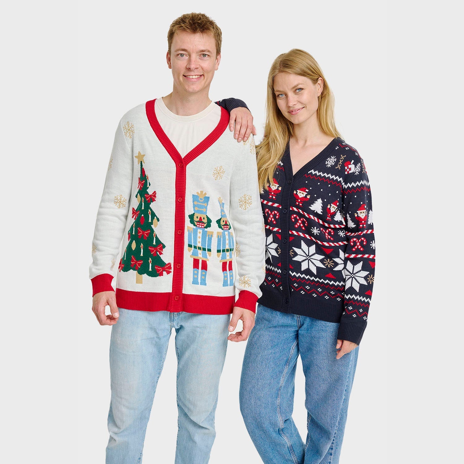 Santa’s julecardigan – Dame